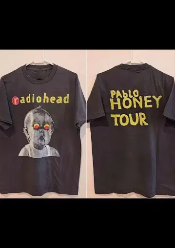 Radiohead Pablo Honey Tour L 셔츠