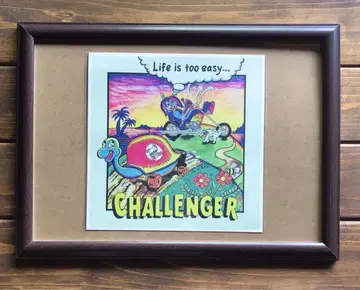 CHALLENGER [레어] 챌린저 엽서 액자 프레임 포함