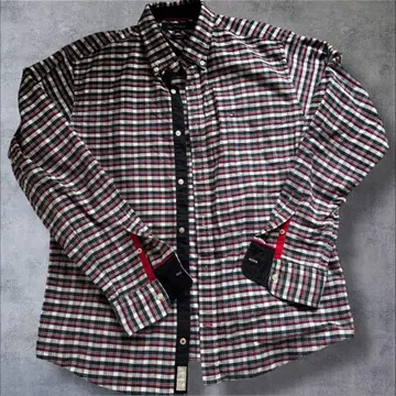 TOMMY HILFIGER 체크 무늬 셔츠 XXL