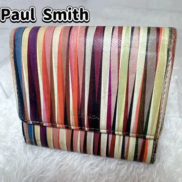 양품 폴스미스 크로스오버 스트라이프 3단 지갑
