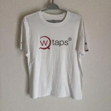 W)taps 로고 티셔츠 화이트