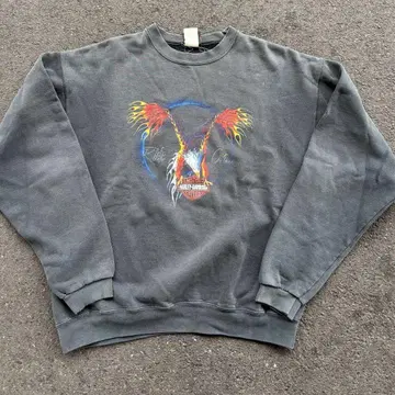 Harley-Davidson 맨투맨 90s usa 제작 블랙 L 사이즈