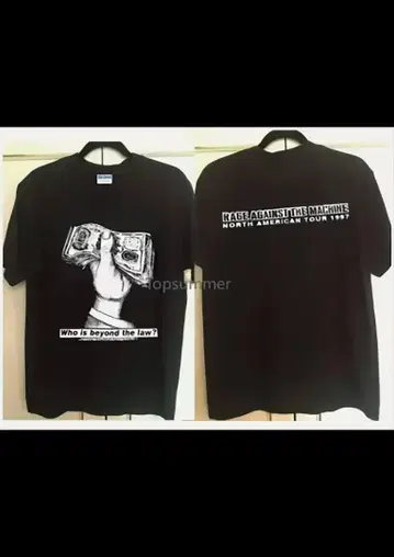 RAGE AGAINST THE MACHINE L 티셔츠 1997