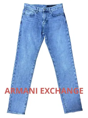 ARMANI EXCHANGE 워시 맨투맨 데님 W29