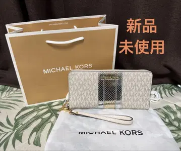 새상품 미사용! MICHAEL KORS 메탈릭 콘티넨탈 지갑
