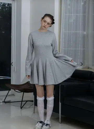 THETOE Poros 플레어 Onepiece gray S