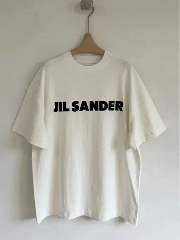 JIL SANDER 로고 화이트 티셔츠 M
