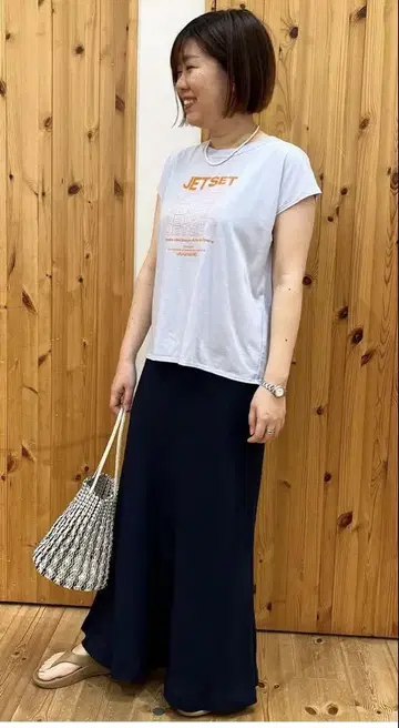 택 포함 미사용 새상품 TICCA 프렌치 티셔츠