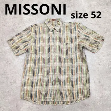 248 MISSONI 반팔 셔츠 52 사이즈 멀티 컬러