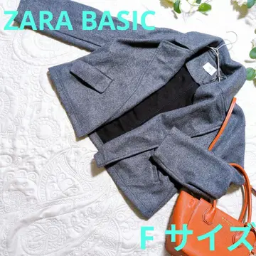 [ ZARA BASIC ] 그레이 앞면 오픈 숏 자켓 F 사이즈