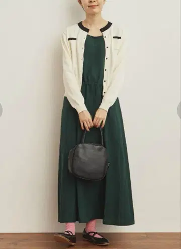 미사용 새상품 차일드우먼 린넨 레이온 포플린 2WAY 민소매 원피스