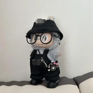 LABUBU 라부부 봉제 인형 옷 블랙 옷 갈아입히기 코스튬 5종 세트