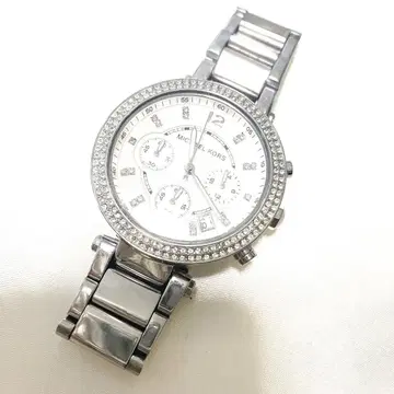 MICHAEL KORS 실버 크로노그래프 시계