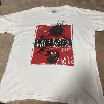 LiSA Hi! FiVE 투어 T셔츠 XL 사이즈