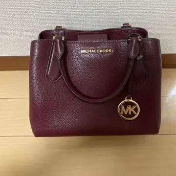 MICHAEL KORS 버건디 핸드백