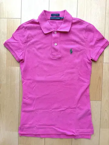 Ralph Lauren 스키니 폴로 반팔 핑크