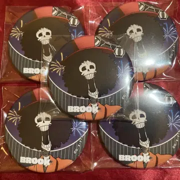 원피스 onepiece 무기와라 스토어 신주쿠 캔뱃지 5개 브룩 A