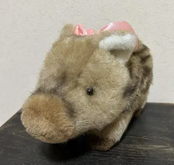 멧돼지 아기 봉제 인형 리본 포함