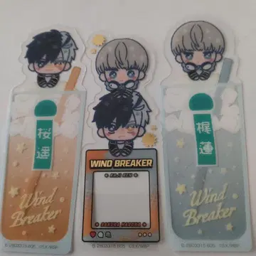 WIND BREAKER 북마크 컬렉션 카지 렌 사쿠라 하루카 시크릿 3매