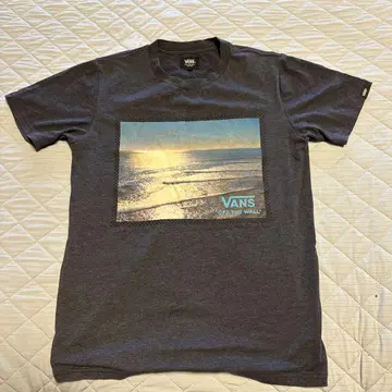 VANS 바다 풍경 프린트 티셔츠 S