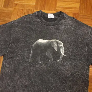 90년대 USA 제작 AFRICAN ELEPHANT 티셔츠 Hanes L