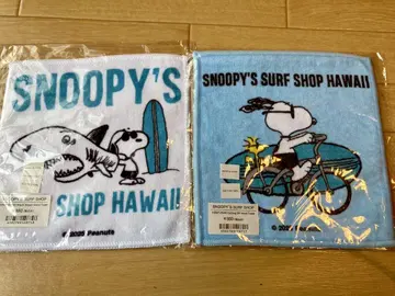 SNOOPY'S SURF SHOP 미니 타월 2매 세트