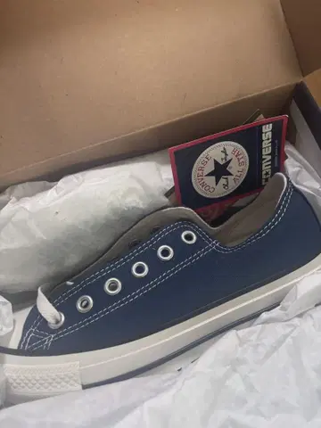 Converse 네이비 로우컷 스니커즈