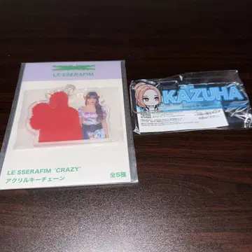 LE SSERAFIM CRAZY 아크릴 키체인과 이름 플레이트