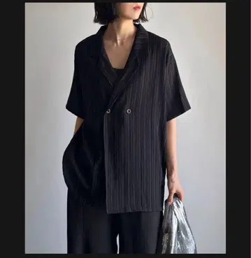 테일러드 더블 버튼 셔츠