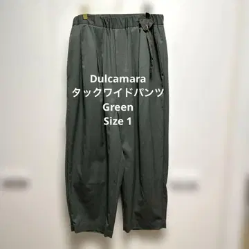Dulcamara 턱 와이드 팬츠 Green size 1