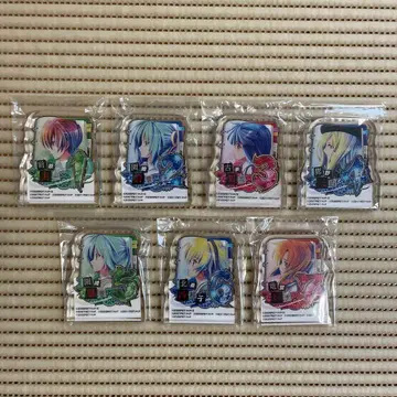 P 쓰르라미 울 적에 ~~ WEB 복권 D상 아크릴 블록 전7종 세트