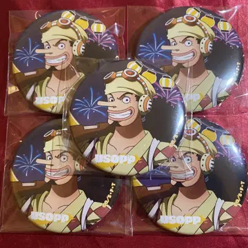 원피스 onepiece 무기와라 스토어 신주쿠 캔뱃지 5개 우솝 B
