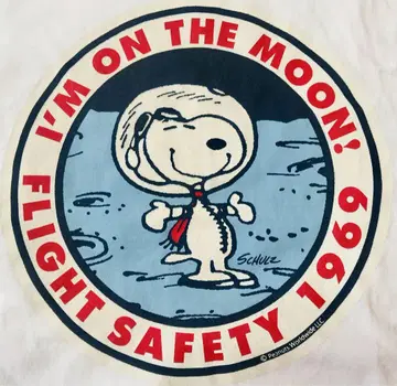 버즈릭슨 x 스누피 t셔츠 I'M ON THE MOON !