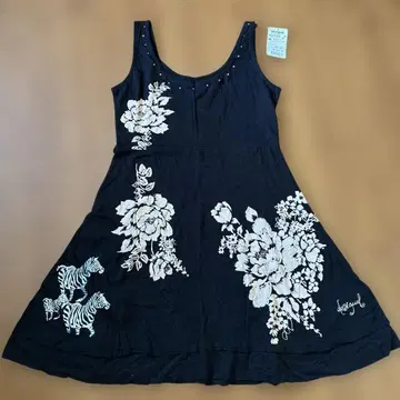 Desigual 꽃무늬 슬리브리스 원피스 XL 새상품