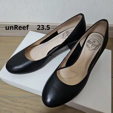 언리프 unReef 라운드토 플레인 펌프스 [ 23.5 ] 블랙 블랙