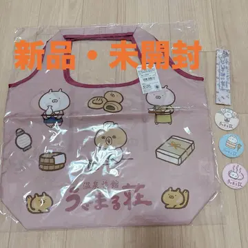 [새상품] 우사마루장 온천 여관 에코백 아크릴 키링 캔뱃지