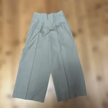 빈티지 마담 니콜 카키 와이드 팬츠