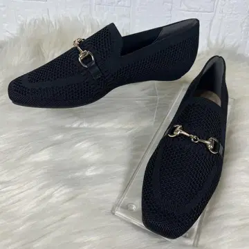 새상품 EVOL 이볼 메쉬 비트 로퍼 블랙 22.5cm