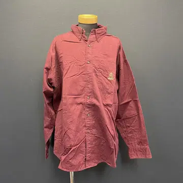 CHAPS RALPH LAUREN 버건디 긴팔 셔츠 L
