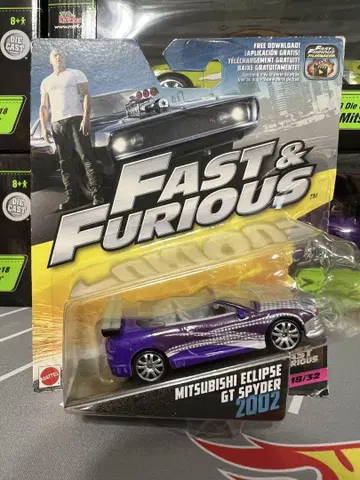 MATTEL FAST&FURIOUS ECLIPCE SPYDER 1/55