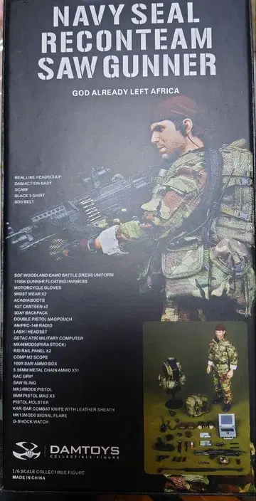 Navy Seal Recon Team SAW Gunner