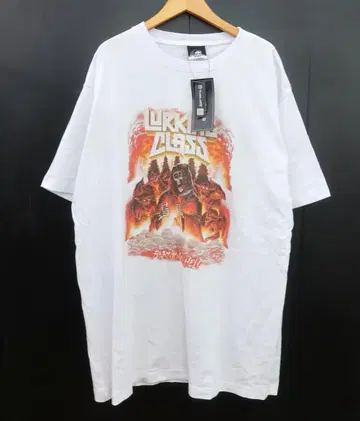 미사용 LURKING CLASS 2024 봄/여름 BURNING TEE