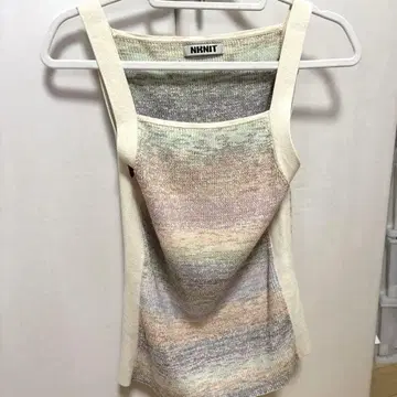 NKNIT 멀티 컬러 니트 탱크탑