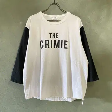 CRIMIE 클라이미 7부 소매 로고 XL 베이스볼 티셔츠