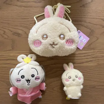 치이카와 토끼 봉제 인형 미니백 3세트