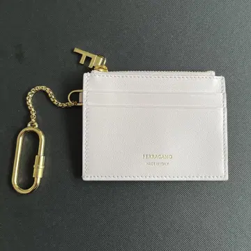 FERRAGAMO 핑크 가죽 카드 케이스