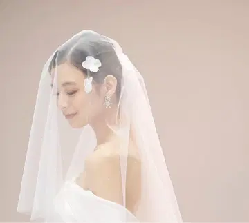 웨딩 미들 베일 드레스 더 라이프 꽃무늬 트리트 드레싱풍 신상