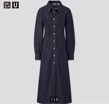 유니클로 유 데님 원피스 나구모 후우카 나가하마 네루 UNIQLOU 셔츠