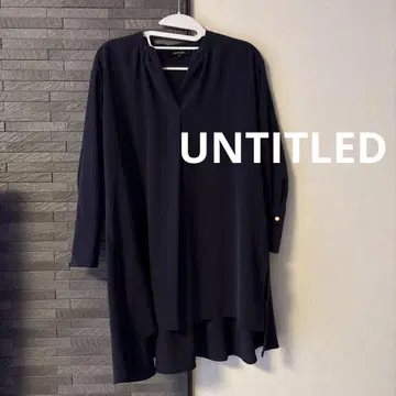 UNTITLED 파우더리 스트레치 크로스 튜닉 블라우스