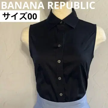 슬리브리스 블라우스 00 블랙 바나나리퍼블릭